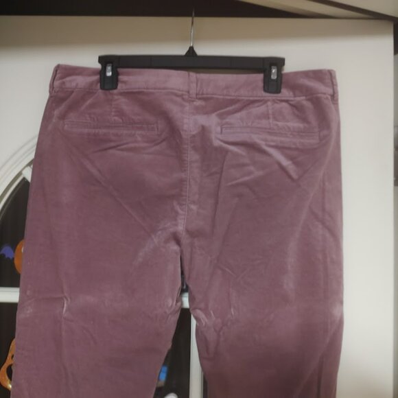 New Old Navy Pixie Purple Colored Velour Feel Pants Size Women's 14 Petite - Picture 3 of 3
